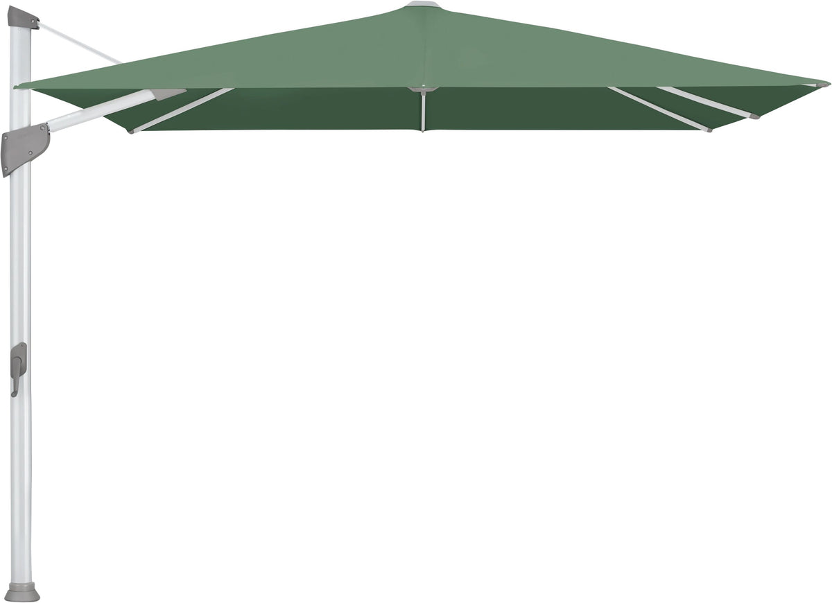 Glatz Parasol FORTANO® 300x300cm Alu naturel eloxé Qualité 5 · 677 Nile