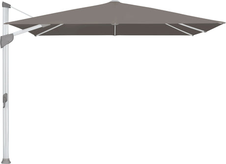 Glatz Parasol FORTANO® 300x300cm Alu naturel eloxé Qualité 5 · 806 Forge