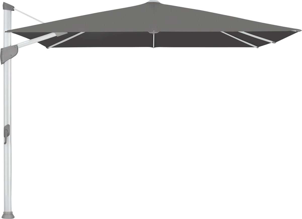 Glatz Parasol FORTANO® 300x300cm Alu naturel eloxé Qualité 5 · 807 Lava