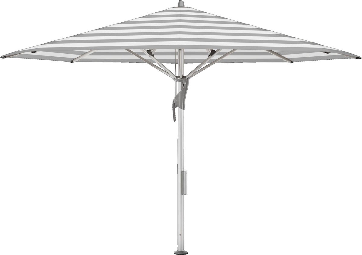 Glatz Parasol FORTELLO® LED Ø400cm Qualité 5 · 555 Grey Stripe 