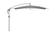 Glatz Parasol PENDALEX® P+ 285x230cm 684 Urban Shadow Alu naturel eloxé