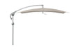 Glatz Parasol PENDALEX® P+ 285x230cm 686 Urban Clay Alu naturel eloxé