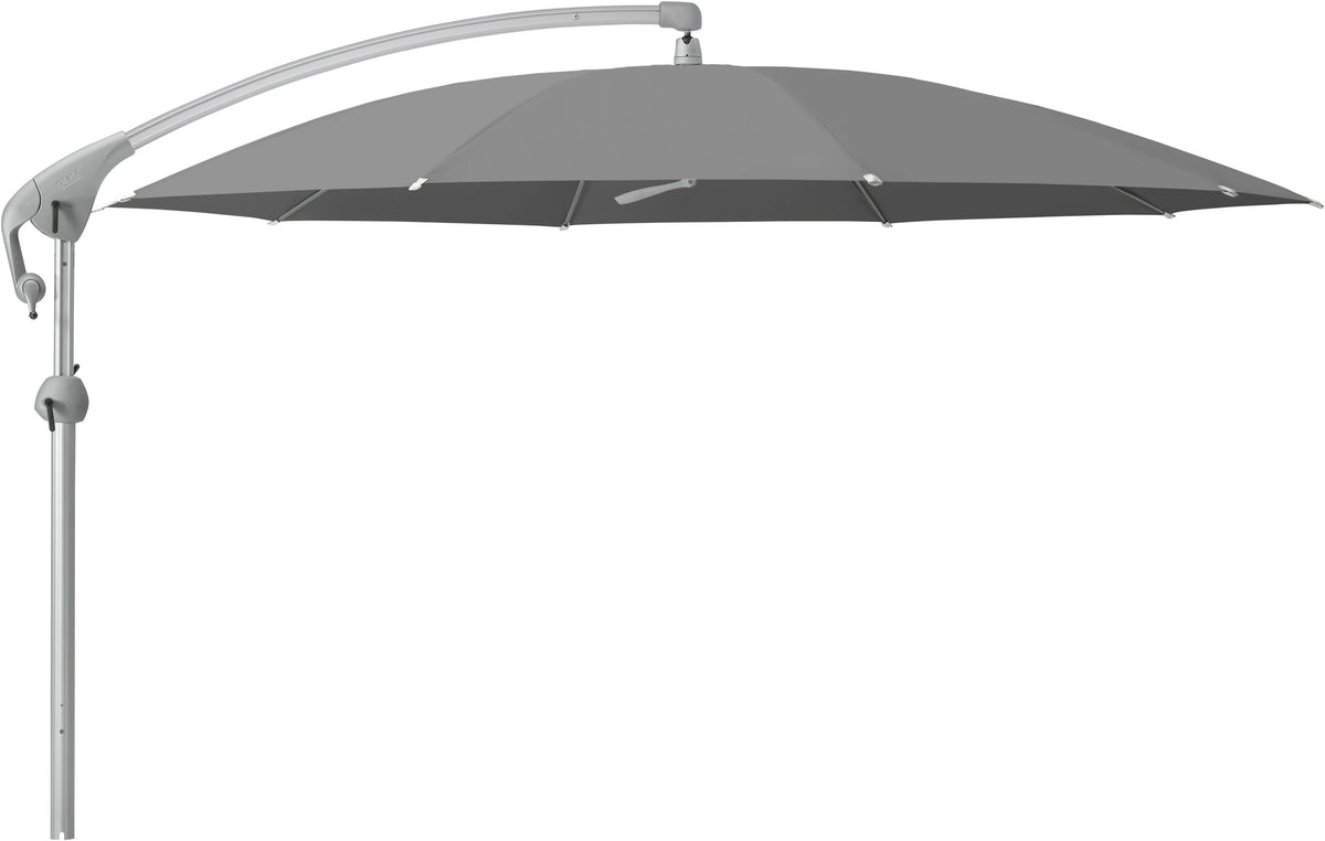 Glatz Parasol PENDALEX® P+ Ø300cm Qualité 5 · 502 Thunder Alu naturel eloxé