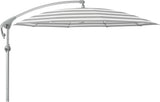 Glatz Parasol PENDALEX® P+ Ø300cm Qualité 5 · 555 Grey Stripe Alu naturel eloxé