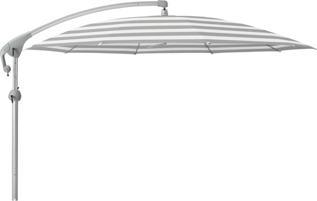Glatz Parasol PENDALEX® P+ Ø300cm Qualité 5 · 555 Grey Stripe Alu naturel eloxé