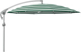 Glatz Parasol PENDALEX® P+ Ø300cm Qualité 5 · 589 Green Stripe Alu naturel eloxé
