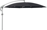 Glatz Parasol PENDALEX® P+ Ø300cm Qualité 5 · 615 Black Alu naturel eloxé