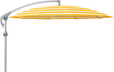Glatz Parasol PENDALEX® P+ Ø300cm Qualité 5 · 624 Yellow Stripe Alu naturel eloxé