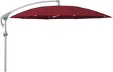 Glatz Parasol PENDALEX® P+ Ø300cm Qualité 5 · 645 Burgundy Alu naturel eloxé