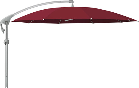 Glatz Parasol PENDALEX® P+ Ø300cm Qualité 5 · 645 Burgundy Alu naturel eloxé