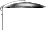 Glatz Parasol PENDALEX® P+ Ø300cm Qualité 5 · 810 Black Stripe Alu naturel eloxé