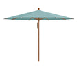 Glatz Parasol PIAZZA® Imitation bois Ø250cm 417 Ocean 