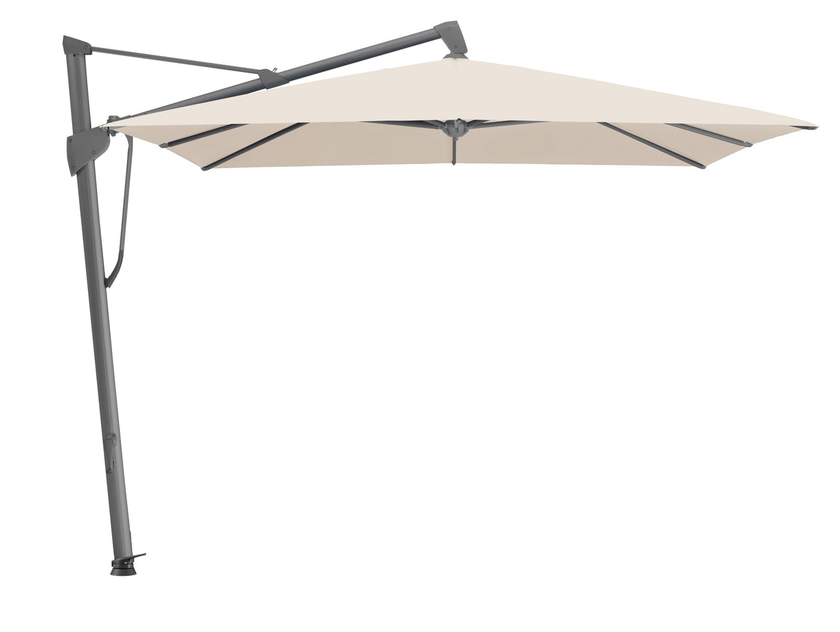 Glatz Parasol SOMBRANO® S+ 400x300cm 523 Champagne Alu laqué anthracite