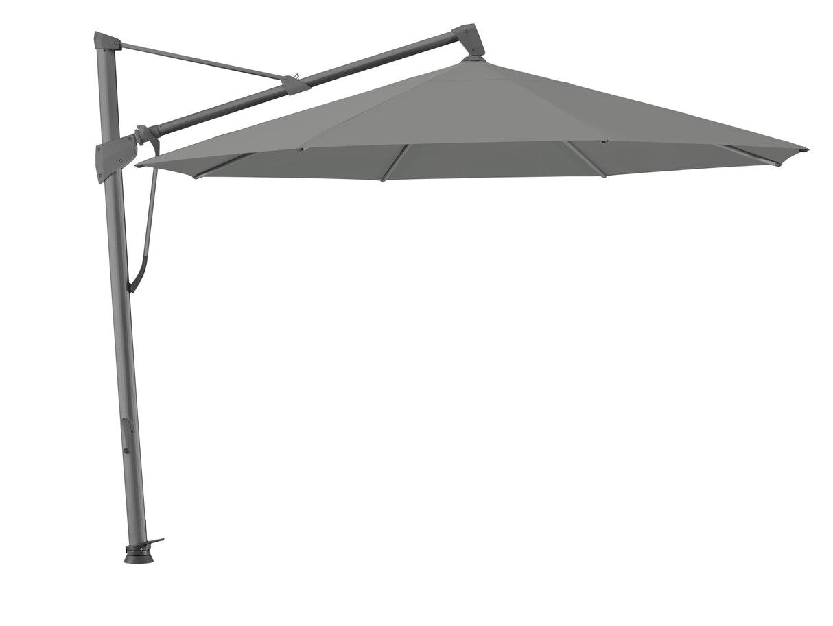 Glatz Parasol SOMBRANO® S+ Ø350cm 157 Stone grey Alu laqué anthracite