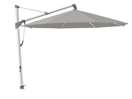 Glatz Parasol SOMBRANO® S+ Ø350cm 420 Smoke Alu naturel eloxé