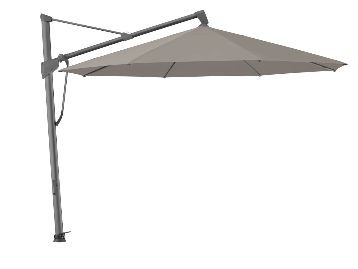Glatz Parasol SOMBRANO® S+ Ø350cm 461 Taupe Alu laqué anthracite