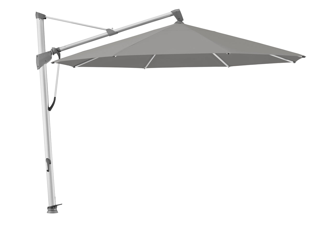 Glatz Parasol SOMBRANO® S+ Ø350cm 684 Urban shadow Alu naturel eloxé