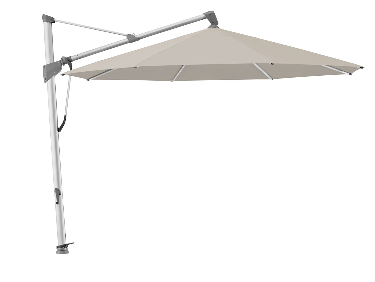 Glatz Parasol SOMBRANO® S+ Ø350cm 686 Urban clay Alu naturel eloxé