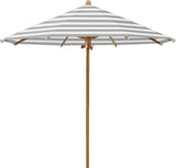 Glatz Parasol TEAKWOOD Ø300cm Qualité 5 · 555 Grey Stripe 