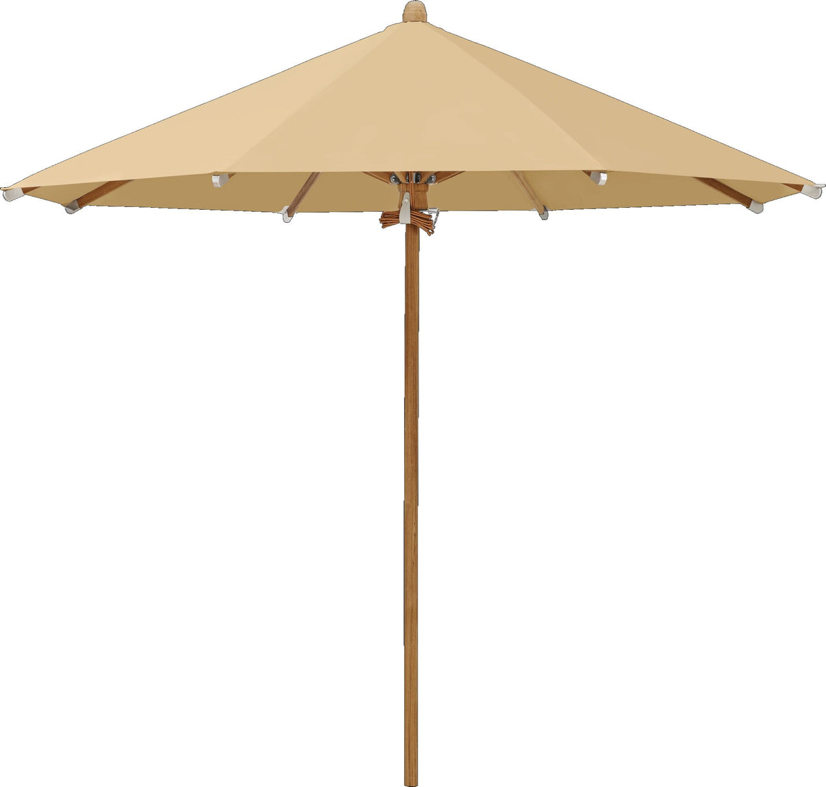 Glatz Parasol TEAKWOOD Ø300cm Qualité 5 · 604 Cereal 