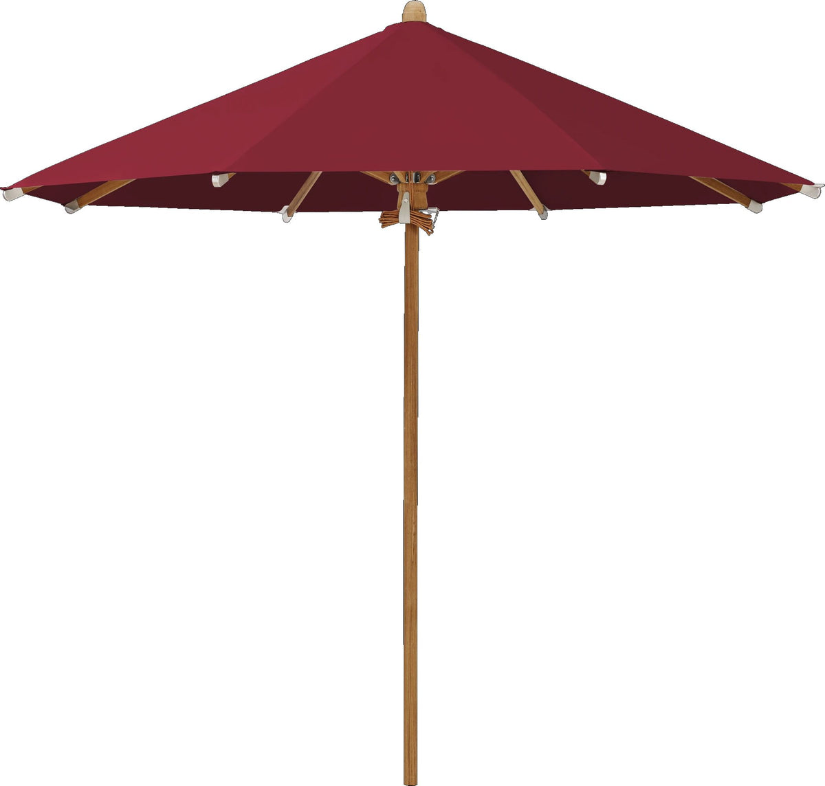 Glatz Parasol TEAKWOOD Ø300cm Qualité 5 · 645 Burgundy 