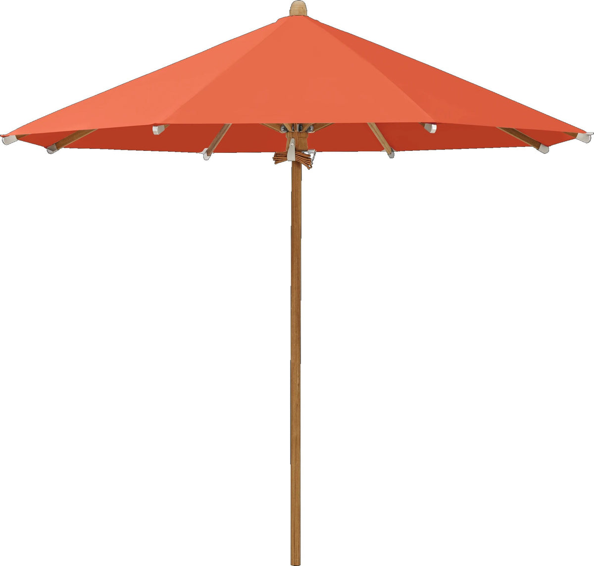 Glatz Parasol TEAKWOOD Ø300cm Qualité 5 · 660 Papaya 