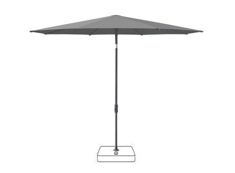 Glatz Parasol VITA® Piana Ø220cm Qualité 5 · 502 Thunder Anthracite
