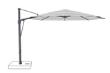 Glatz Parasol VITA® Sfera Ø375cm Qualité 5 · 555 Grey Stripe Alu laqué anthracite