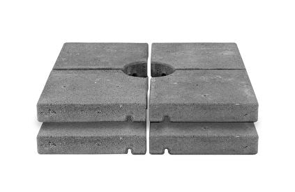 Glatz Set de 8 dalles en béton 48.3x48.3x25cm (env. 520kg) 