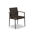 Gloster 180 Fauteuil repas avec accoudoirs aluminium Java / sepia sling 