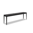 Gloster Grid Large Console Table - 206x40cm h:63cm - Ceramic Top Meteor / Nero Ceramic Top 