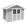 Grosfillex Déco Abri de jardin 7.5m2 (3.15x2.39m) Gris clair 