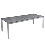 Grosfillex Greggia Table repas 220x95cm Gris Platinium 