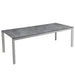 Grosfillex Greggia Table repas 220x95cm Gris Platinium 
