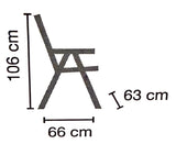 Grosfillex Iruba Fauteuil Multipositions pliant 