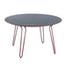 Grosfillex Ramatuelle 73 Table ronde Ø130cm Nero / Rouge Bossa Nova 