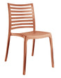 Grosfillex Sunday Chaise empilable Terracotta 