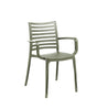 Grosfillex Sunday Fauteuil repas empilable Forest green 