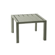 Grosfillex Sunset Table basse 50x50cm H:37cm Aluminium Vert Lichen 