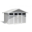 Grosfillex Utility Abri de jardin 7.5m2 (3.15x2.39m) Gris vert 