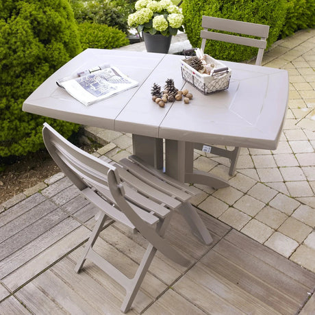 Grosfillex Vega Table repas rabattable 118x77cm 