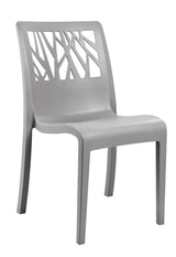 Grosfillex Végétal Chaise empilable Gris platinium 