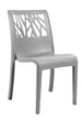 Grosfillex Végétal Chaise empilable Gris platinium 