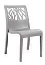 Grosfillex Végétal Chaise empilable Gris platinium 