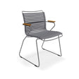 Houe Click Dining chair bamboo armrests Dark grey 