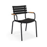 Houe ReClips Dining chair Black - Accoudoirs Bamboo 