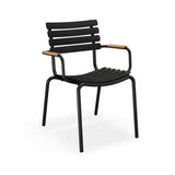 Houe ReClips Dining chair Black - Accoudoirs Bamboo 