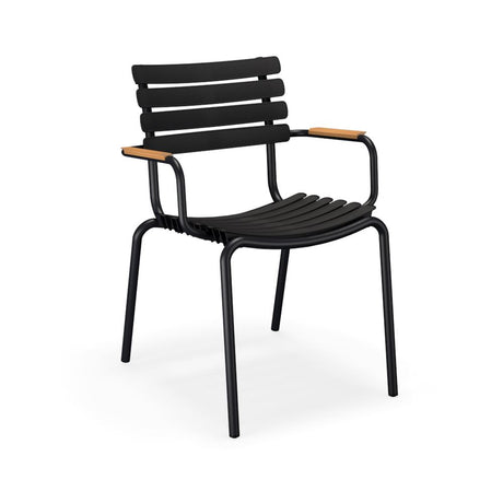 Houe ReClips Dining chair Black - Accoudoirs Bamboo 
