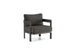 Hunn Bastia Fauteuil Lounge Anthracite - Grid Gris Foncé 