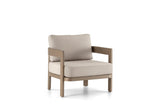 Hunn Bastia Fauteuil Lounge Taupe - Grid Beige 